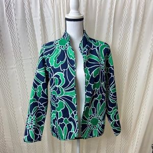 Alfred Dunner 10P light weight jacket blue green
